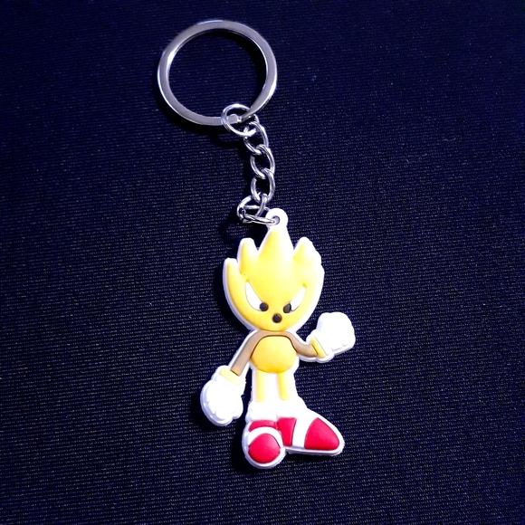SONIC THE HEDGEHOG KEYCHAIN SOFT PVC ANIME/CARTOON LOT OF 6 NEW - Picture 4 of 8